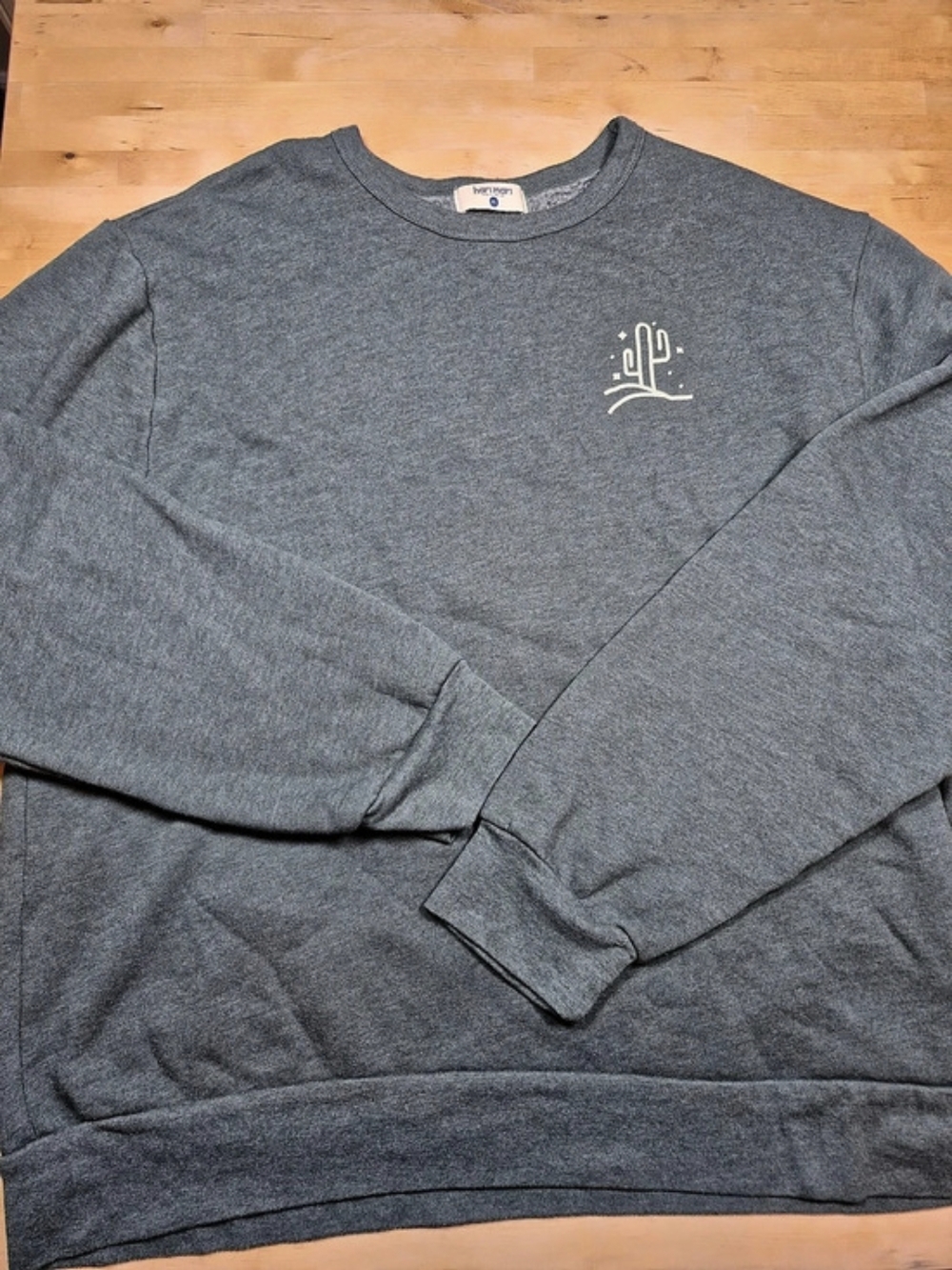 hari mari Crewneck Heather Green Sweatshirt Size XL